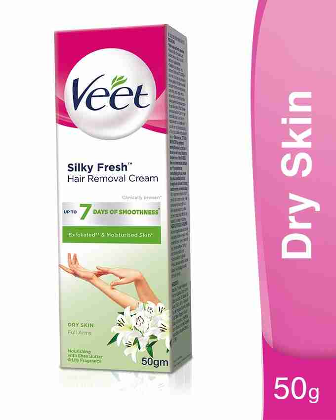 Veet Silky Fresh Dry Skin Hair Removal Cream Full Arms - Hair Removers