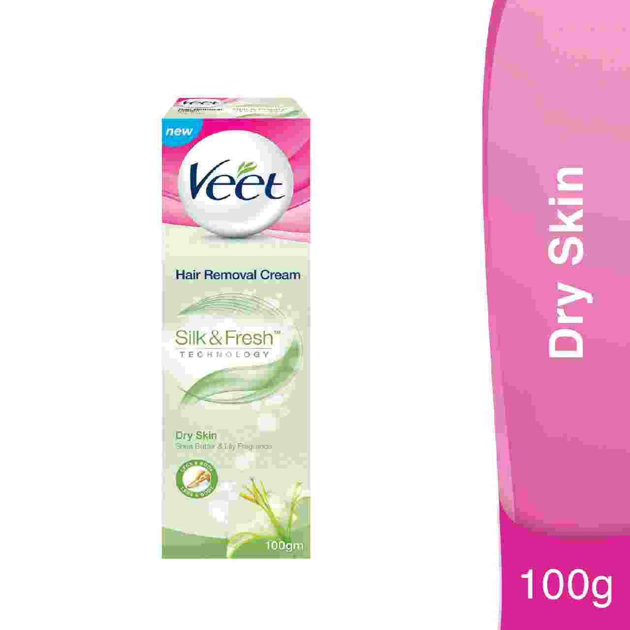 Veet Silky Fresh Dry Skin Hair Removal Cream, Body & Legs, - Hair Removers