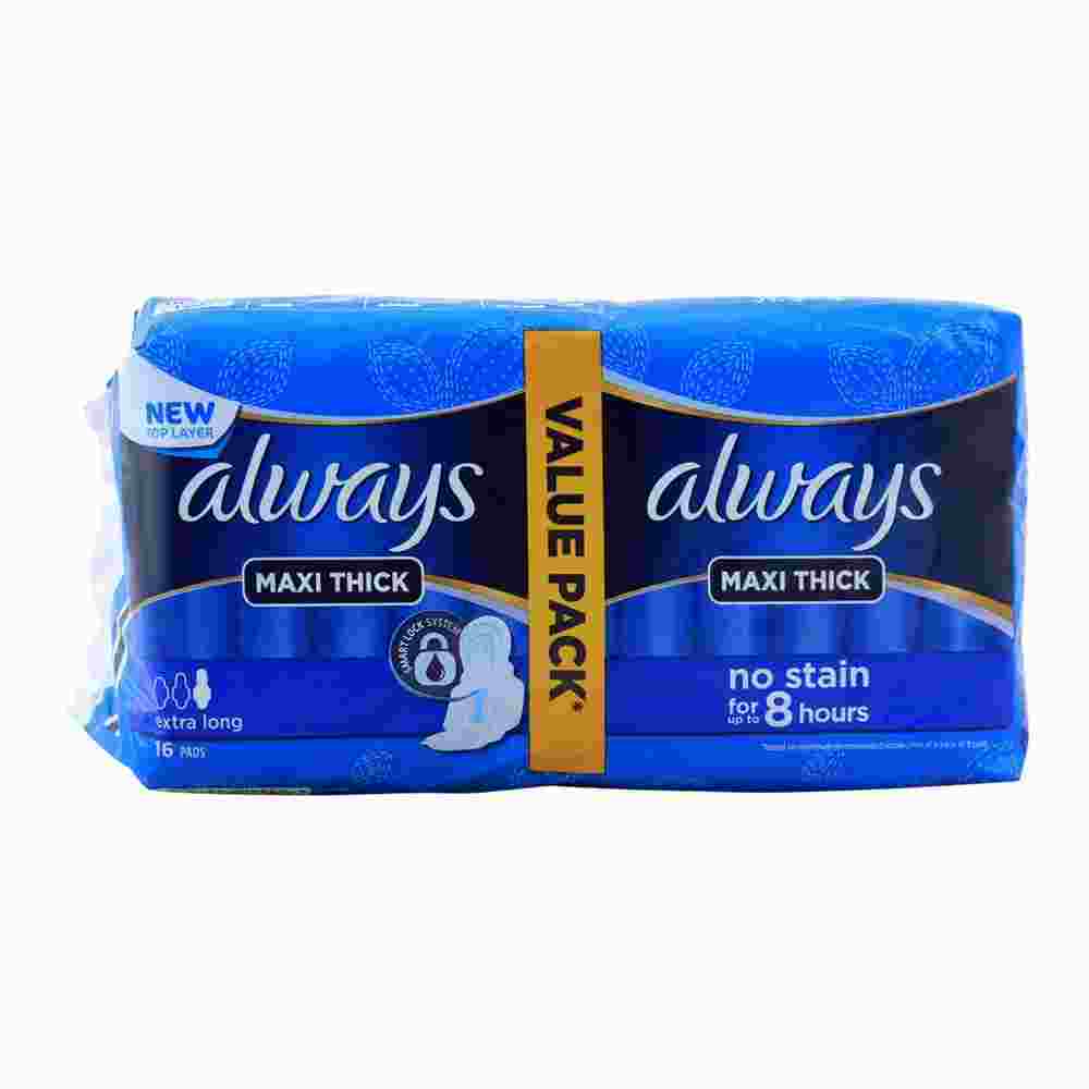 Always Maxi Thick Extra Long Value Pack - Sanitary Napkins