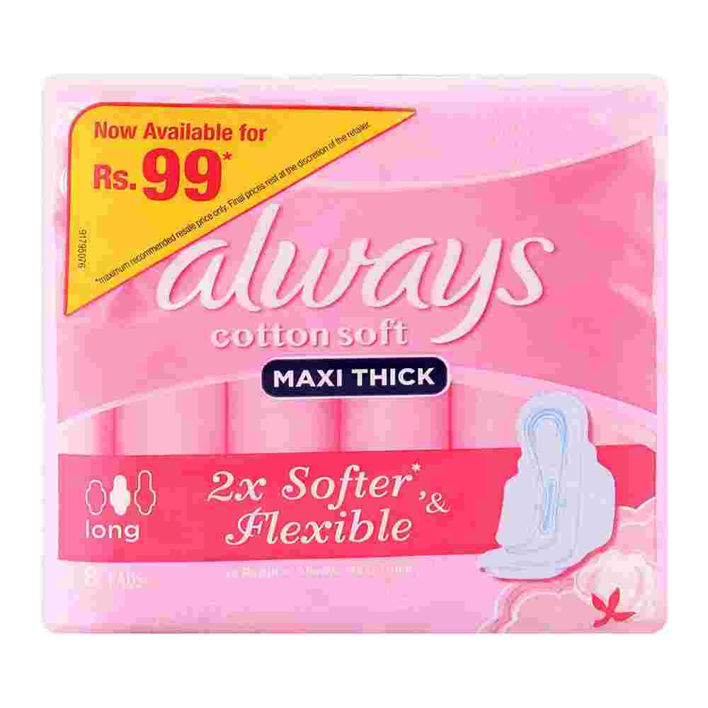 Always Cotton Soft Maxi Thick Long - Sanitary Pads & Napkins